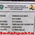 Proyek Peningkatan Jalan Lingkar Desa Sialingan Kecamatan Belida Darat Di Duga Terbengkalai Dan Asal Jadi